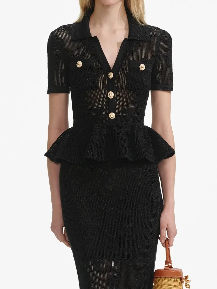 Ruffle edge dress style