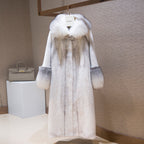 Faux fur coat*large collar&cuffs