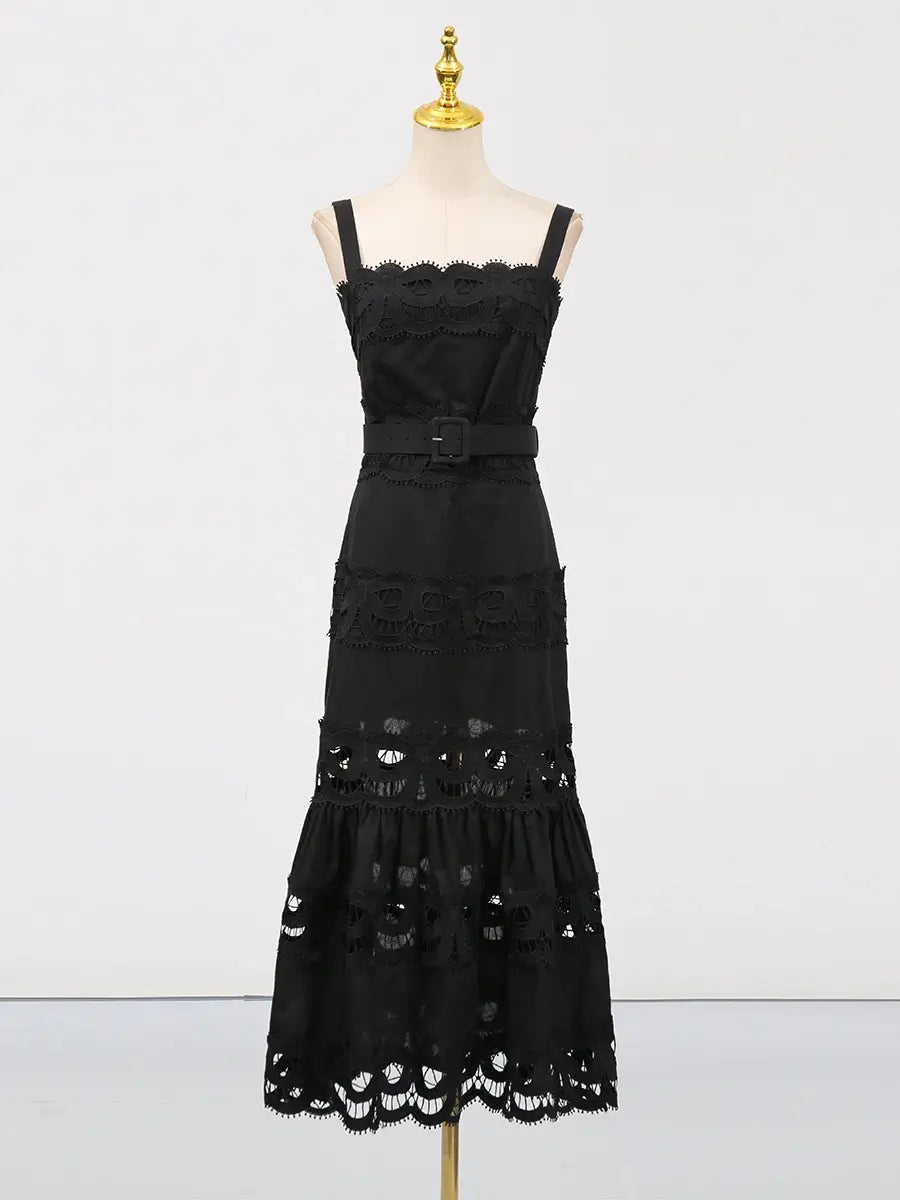 Sexy square neck dress