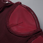 Burgundy dream ruffle dress