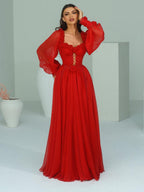 Scarlet rose corset gown