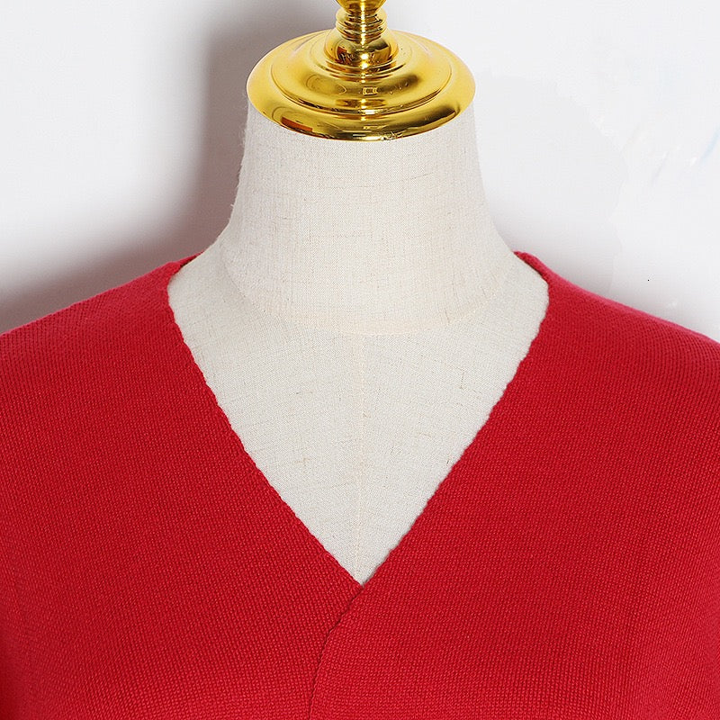 Long knitted cardigan coat