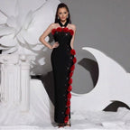 Halter neck flower dress