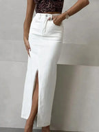 Split casual skirt