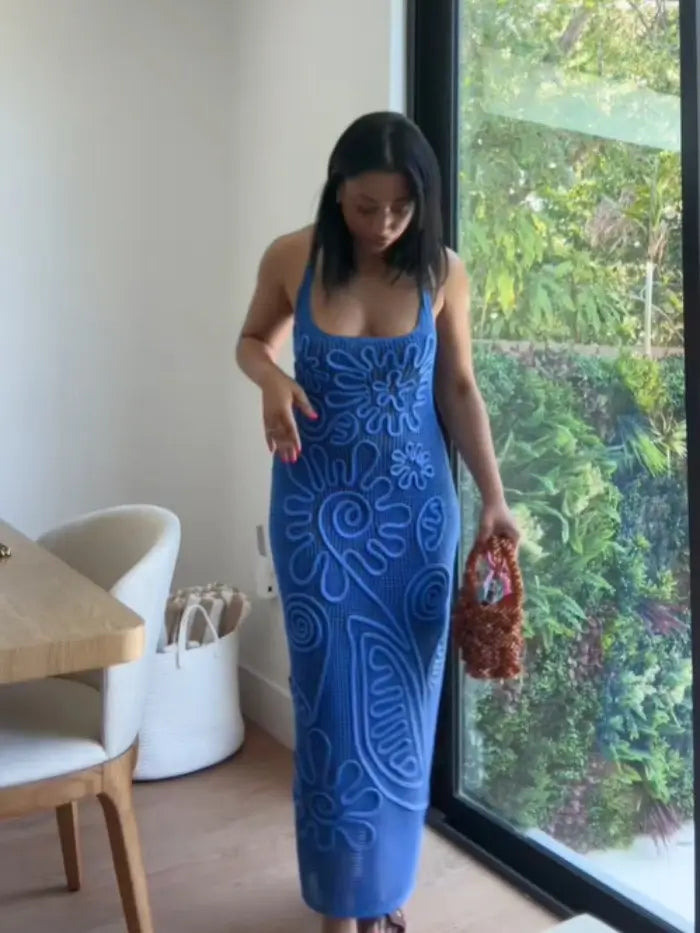 Knitted beach dress