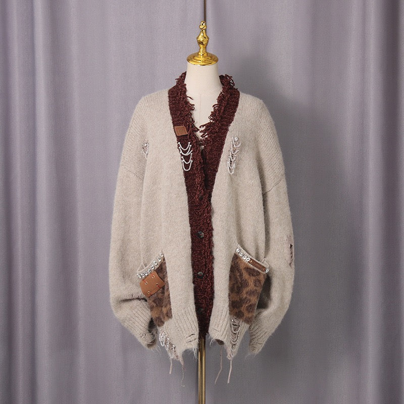 Trendy knitted jacket