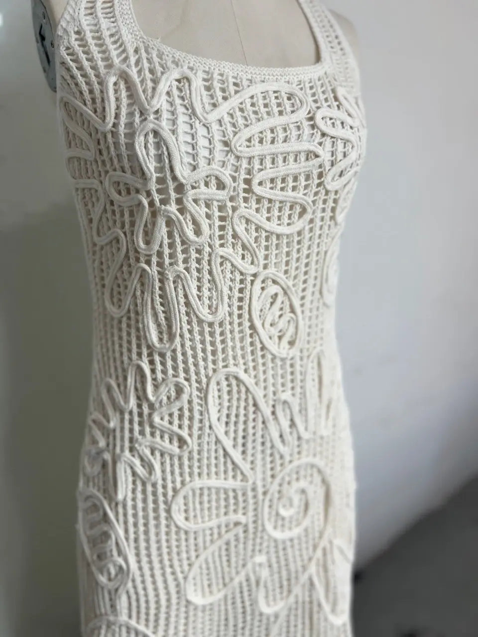 Knitted beach dress