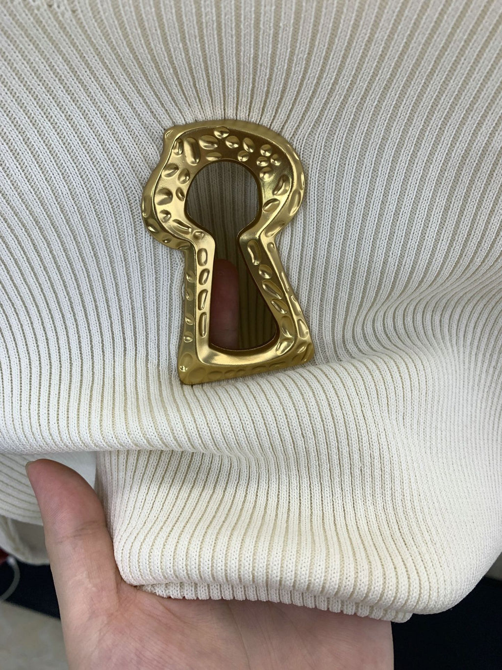 Sexy knitted turtleneck top