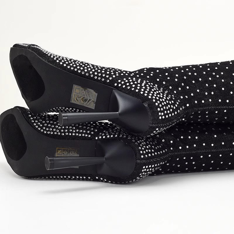 Rhinestone Boots