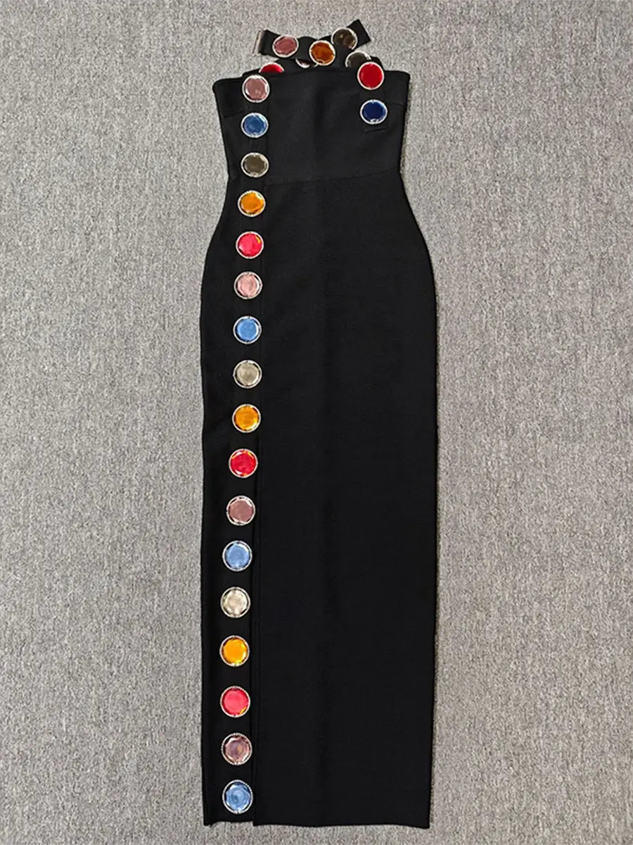 Sexy crystals bandage dress