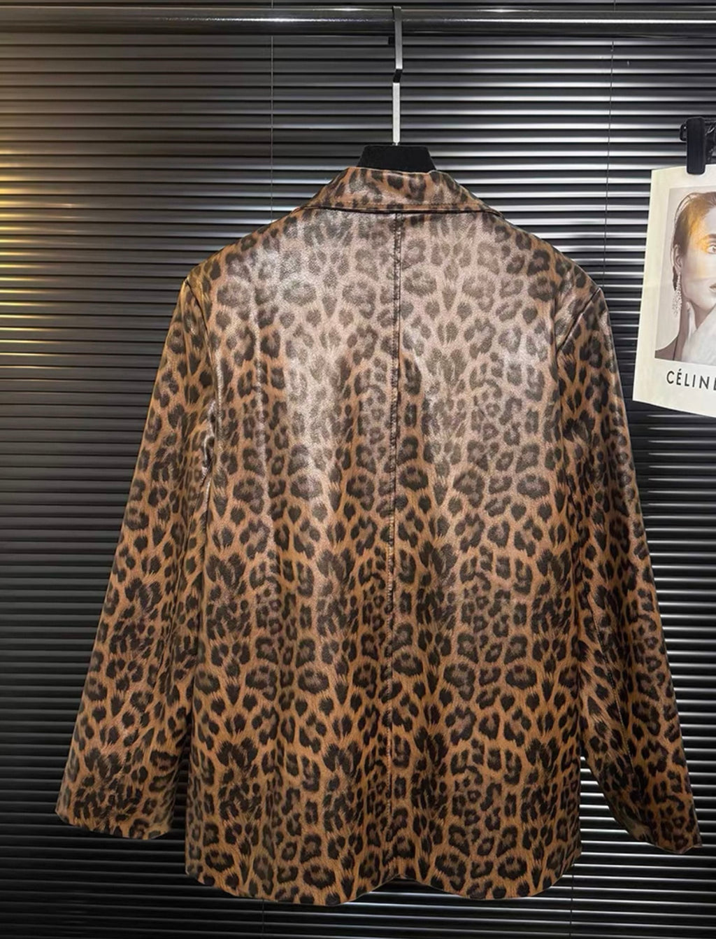 Leopard Leather Jacket