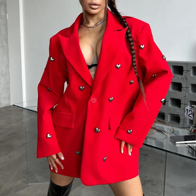 Fashionable and sweet heart jacket