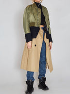 Blocking trench coat