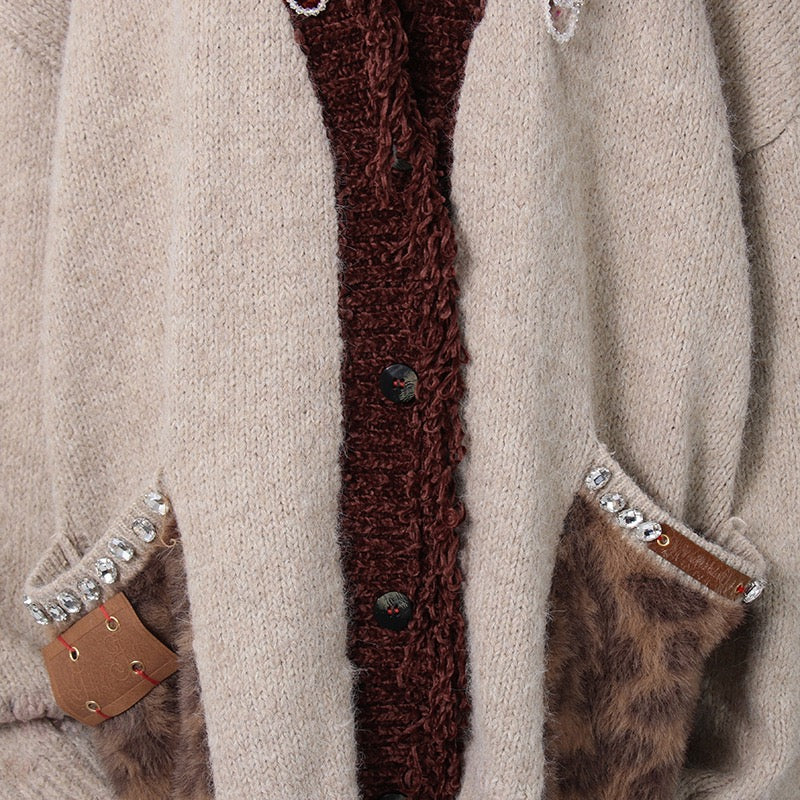 Trendy knitted jacket