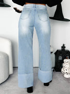 The folded edge denim