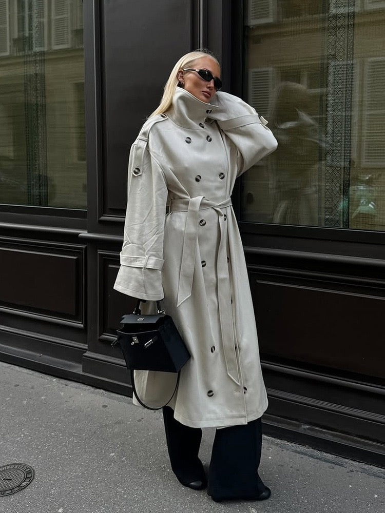 trench coat double breasted