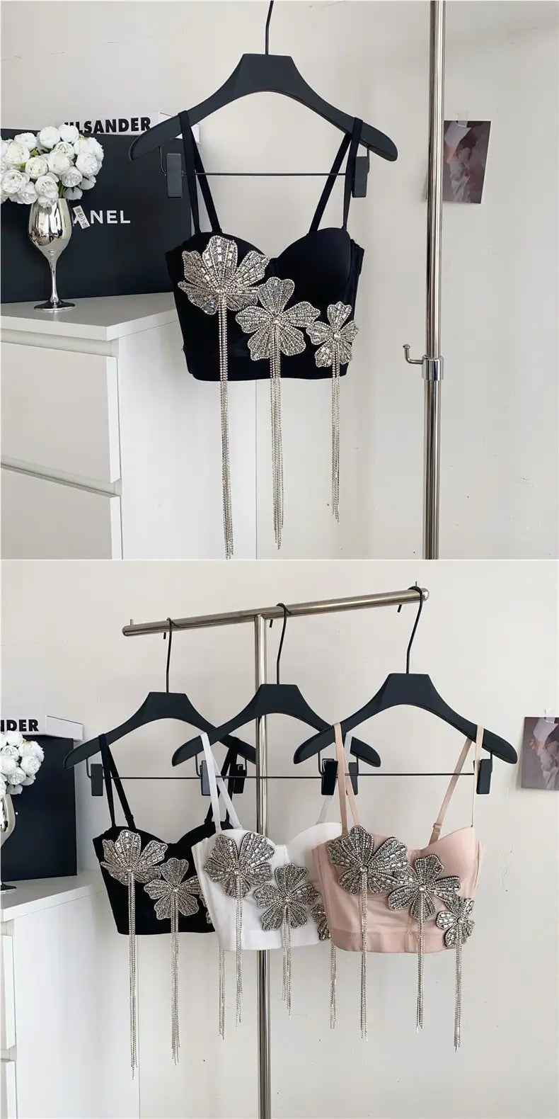 Fringes corset top