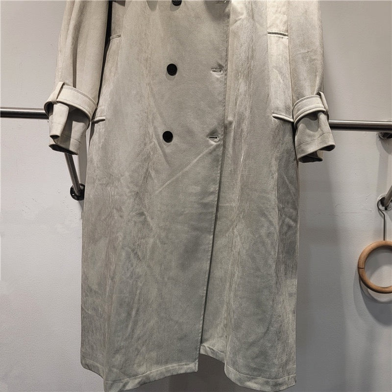 Millard suede trench coat