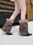 Faux fur boots
