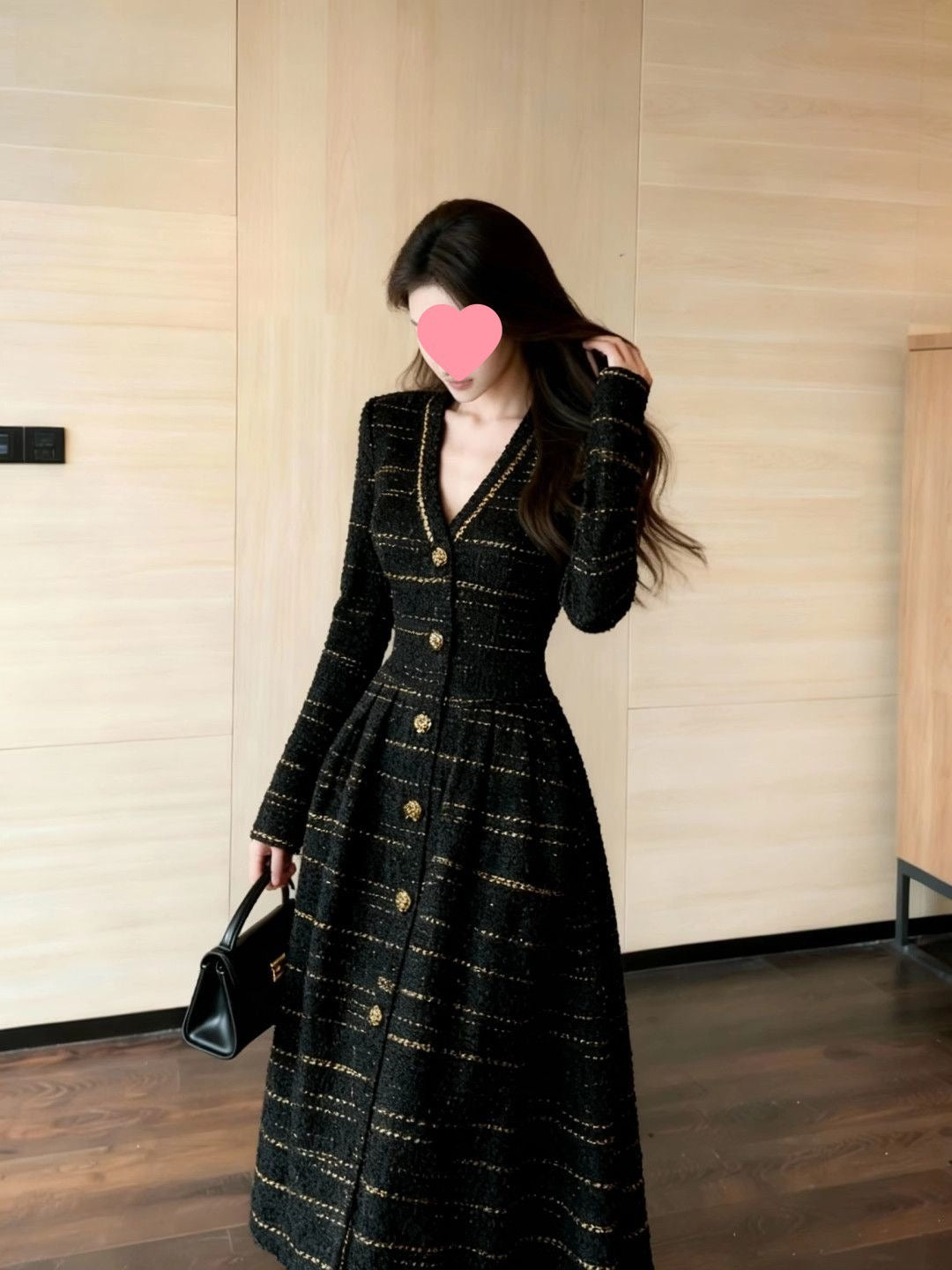 Rich girl long dress style