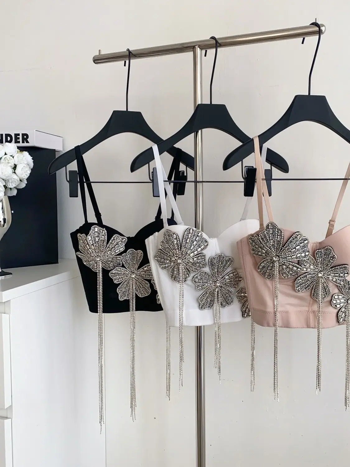 Fringes corset top