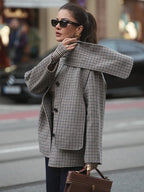 double faced scarf jacket