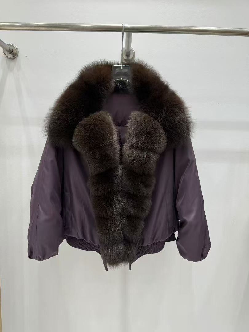 New thickended warm fox fur collar