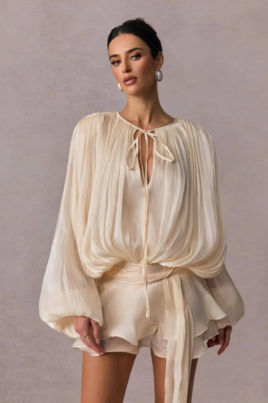 Mini ruffles dress
