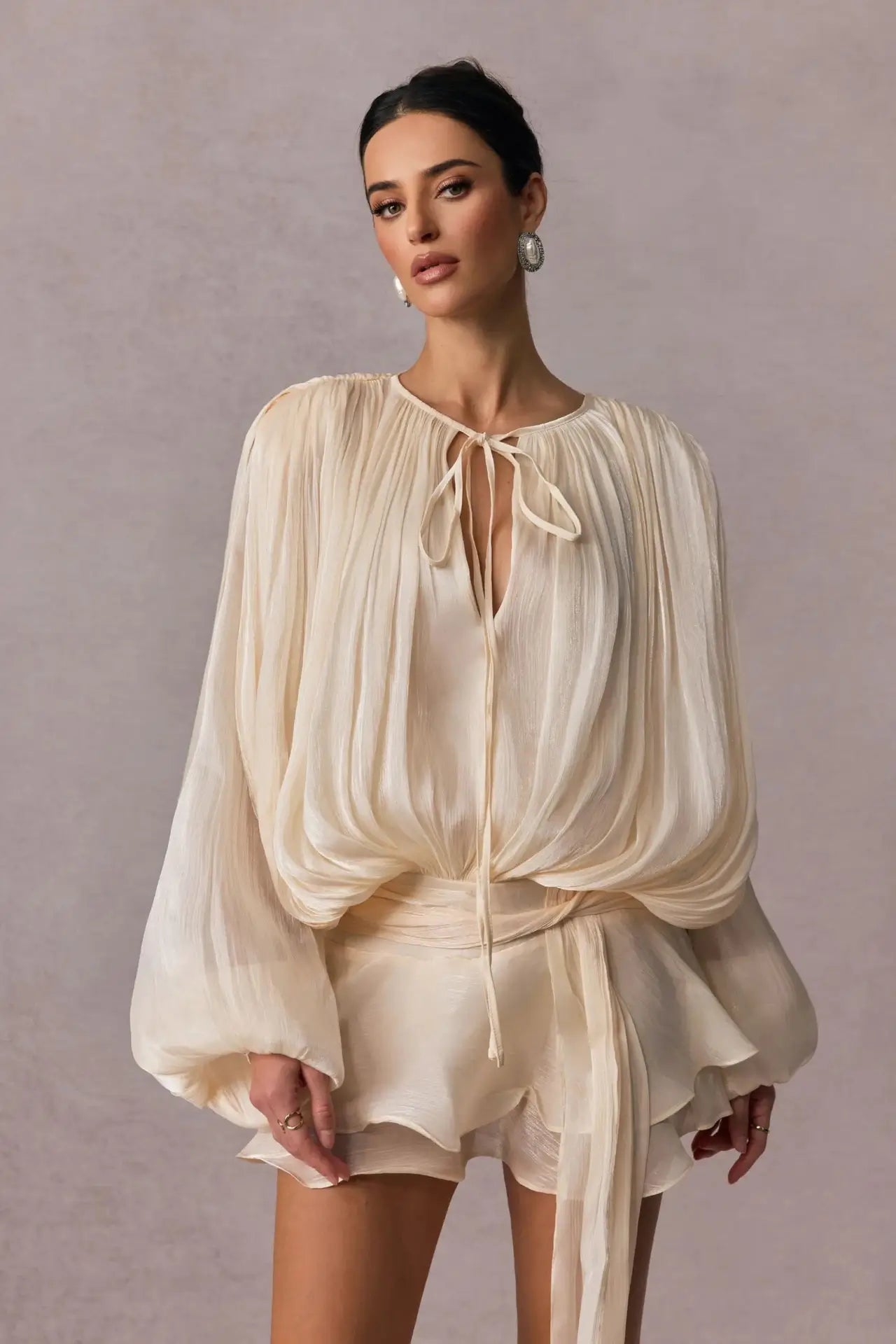 Mini ruffles dress