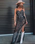 Shiny hot diamond dress