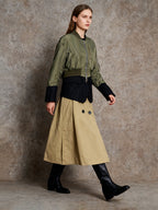 Blocking trench coat