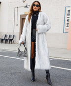 Faux fur coat