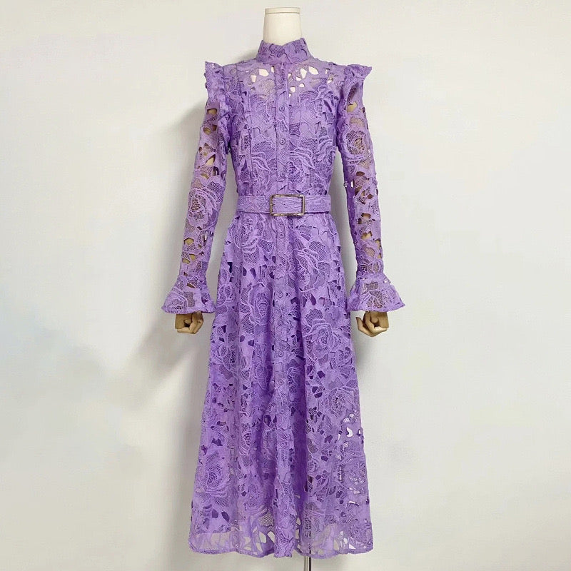 Elegant retro lace dress