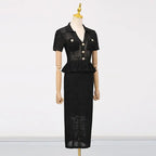 Ruffle edge dress style