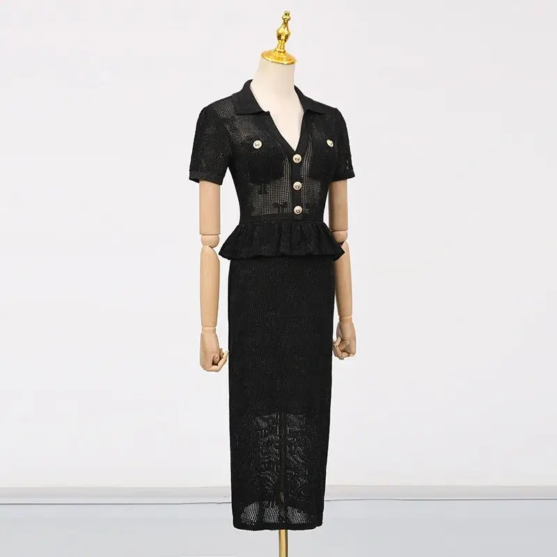 Ruffle edge dress style