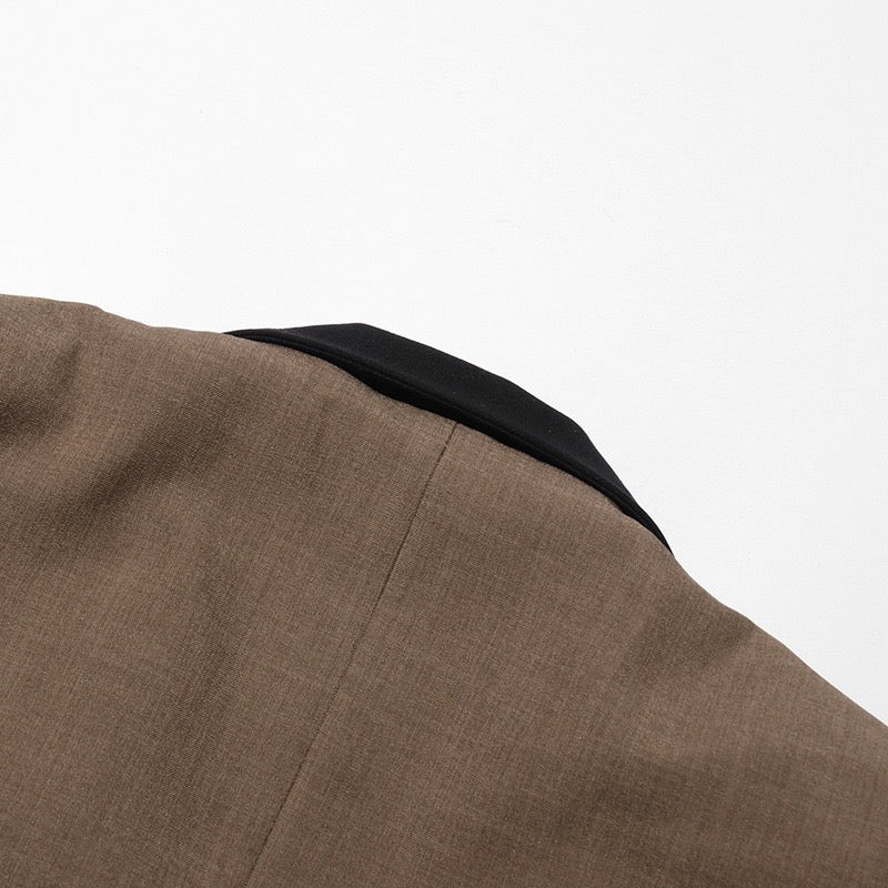 Fashionable one button casual lapel