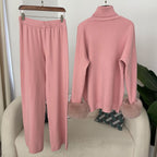 Fox fur cuffs slimming lazy joker