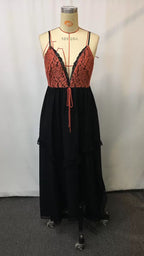 Fluffy embroidery dress