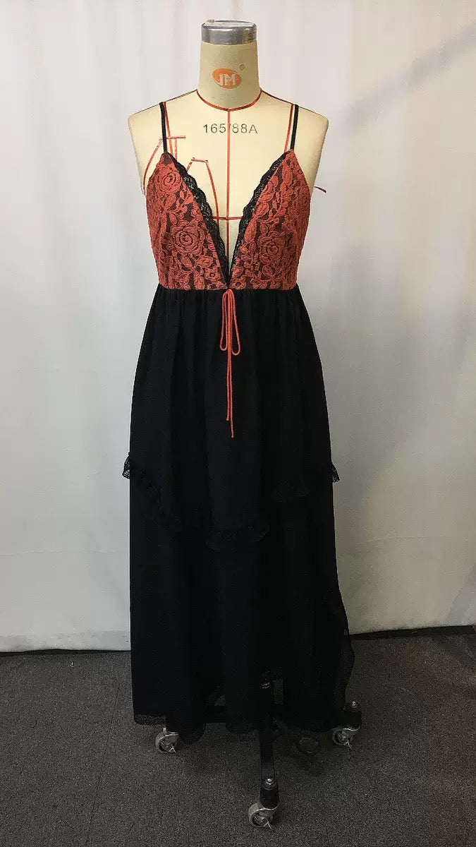 Fluffy embroidery dress