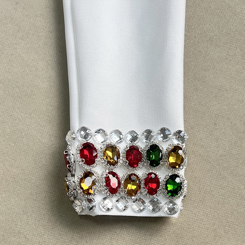 Bandage dress with diamonds