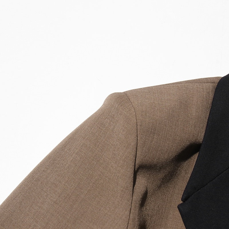 Fashionable one button casual lapel