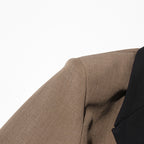 Fashionable one button casual lapel