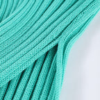 V neck knitted dress