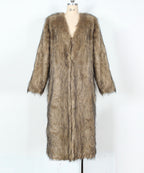 Faux fur coat
