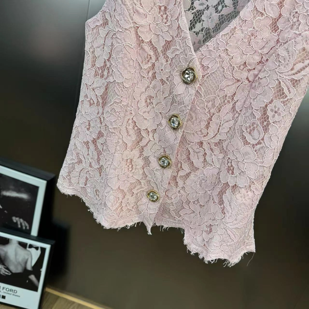Lace shorts set