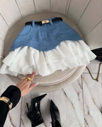 Ruffled cake skirt