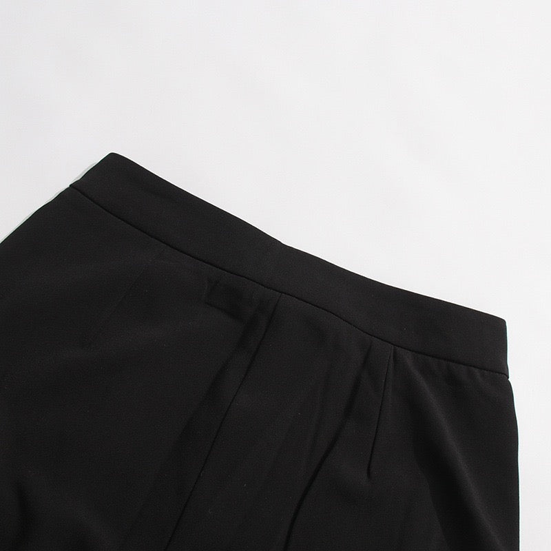 Elegant asymmetric suit