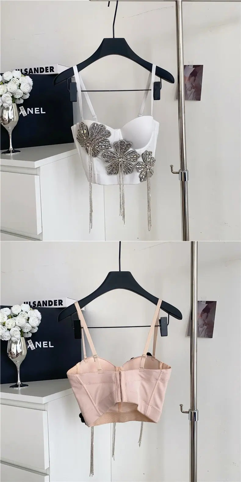 Fringes corset top