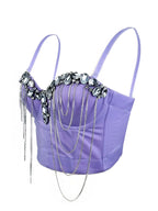 Chain diamond corset