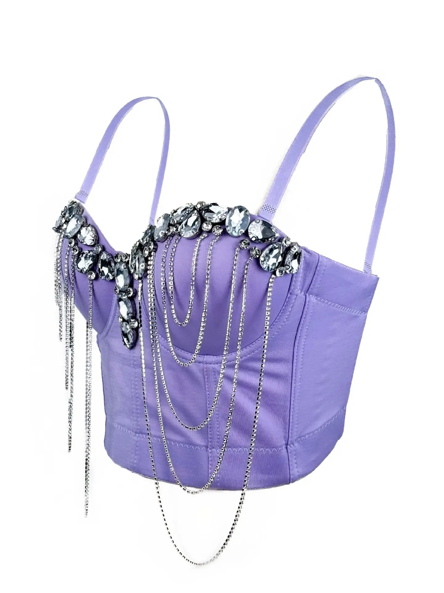 Chain diamond corset